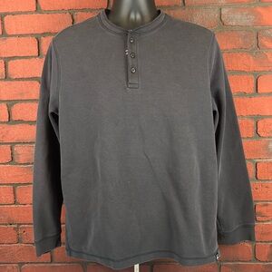 Copper & Oak Women's Large‎ Grey Henley Sweatshirt – Cozy, Casual, Everyday
